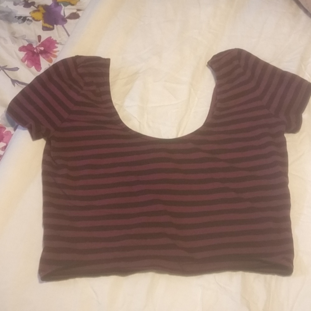 Striped crop top